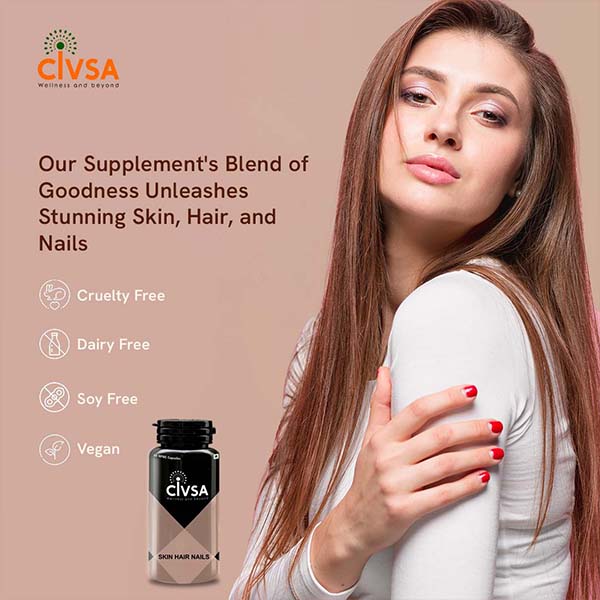Civsa Hair, skin, and nail supplements for overall beauty
