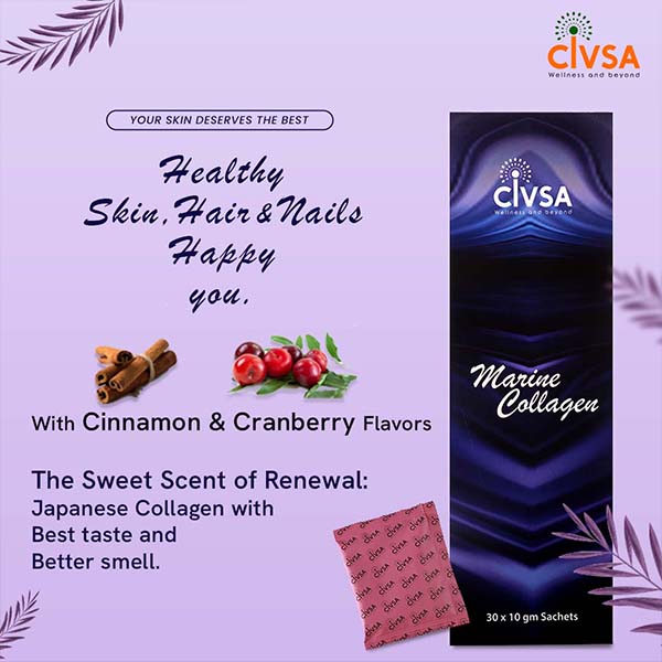 Civsa Organic marine collagen with cinnamon extract