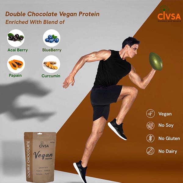 Civsa Pre-workout and post-workout vegan protein powder bundles